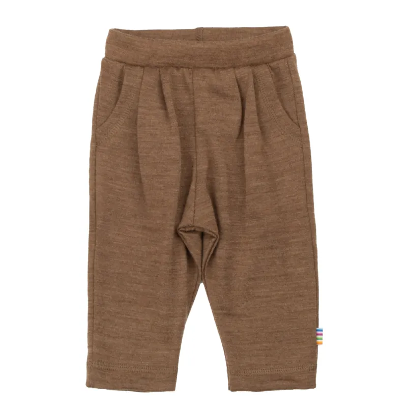 Byxor I Ull Warm Brown Billig